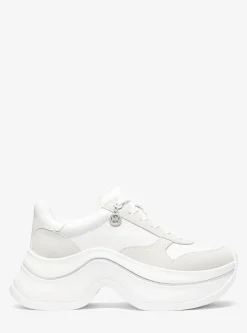 Basket Arla en cuir et daim