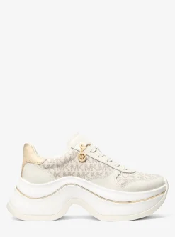 Basket Arla en cuir et daim