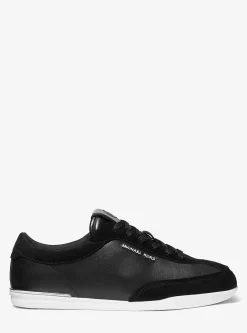 Basket Nolan en cuir et daim