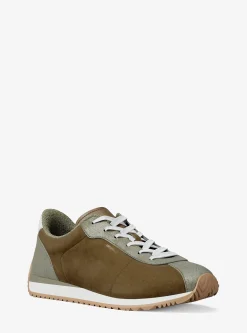 Basket Rhodes en daim à couleurs contrastées