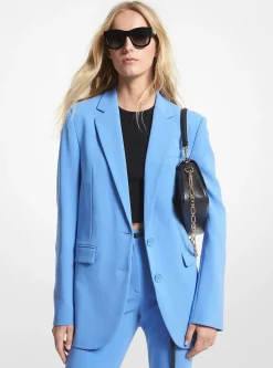 Blazer boyfriend en crêpe