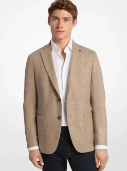 Blazer en laine naturelle