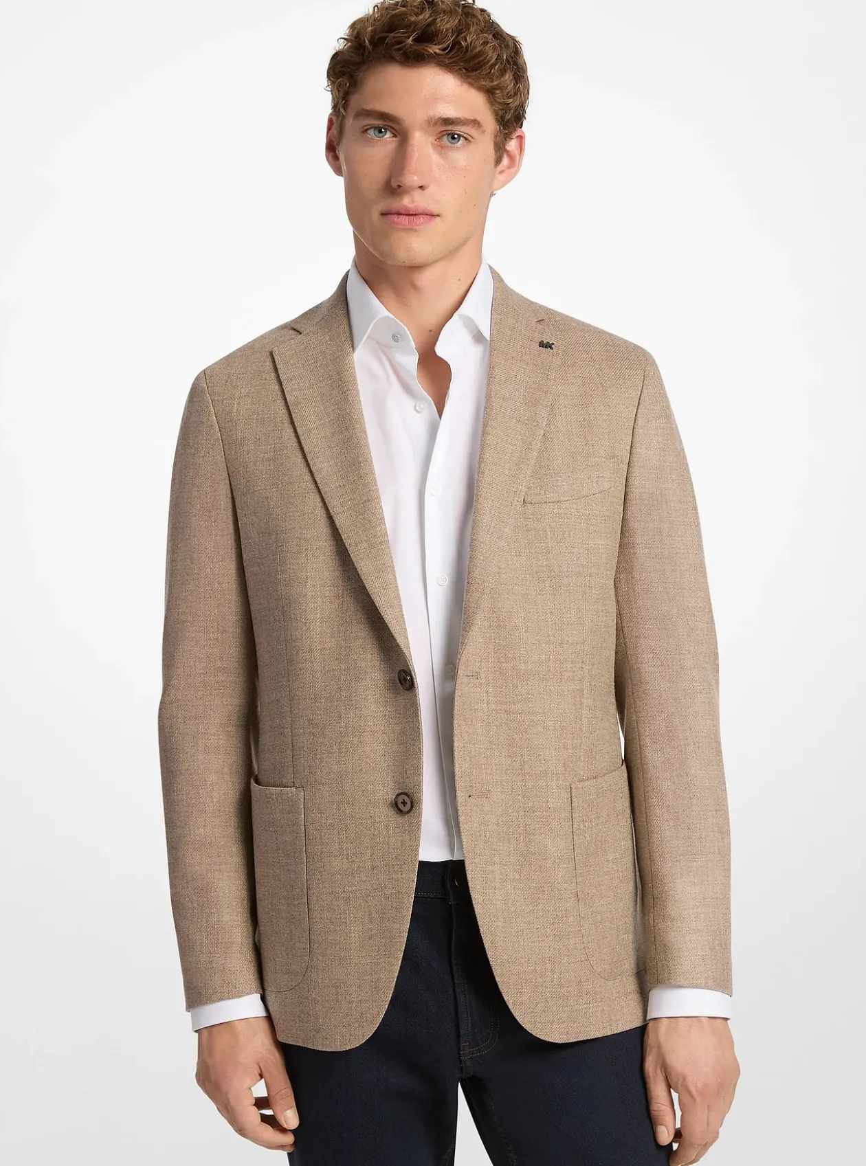 Blazer en laine naturelle