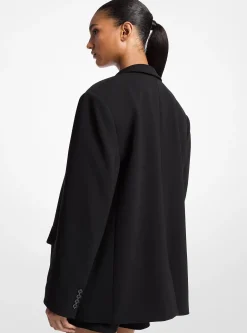 Blazer surdimensionné en crêpe