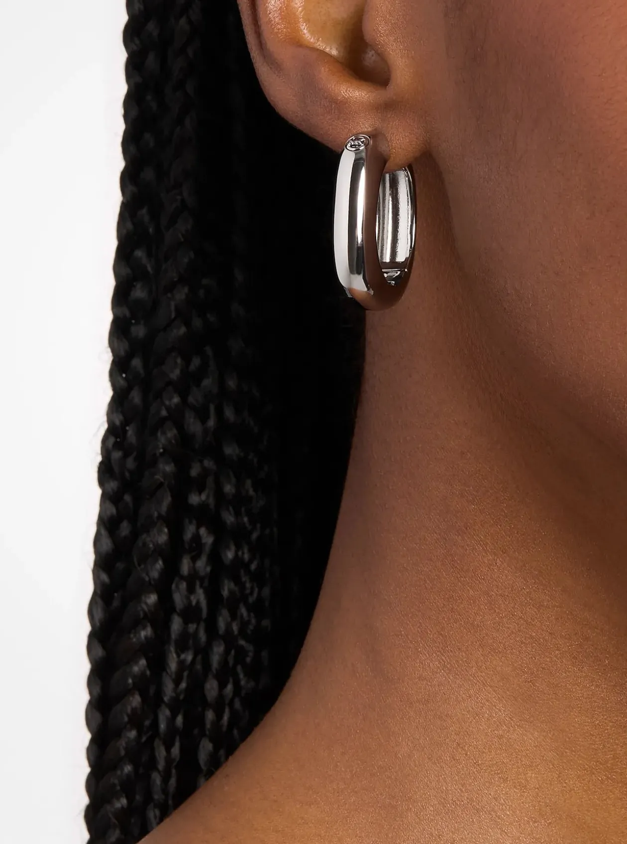 Boucles d'oreilles créoles carrées