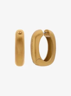 Boucles d'oreilles créoles carrées