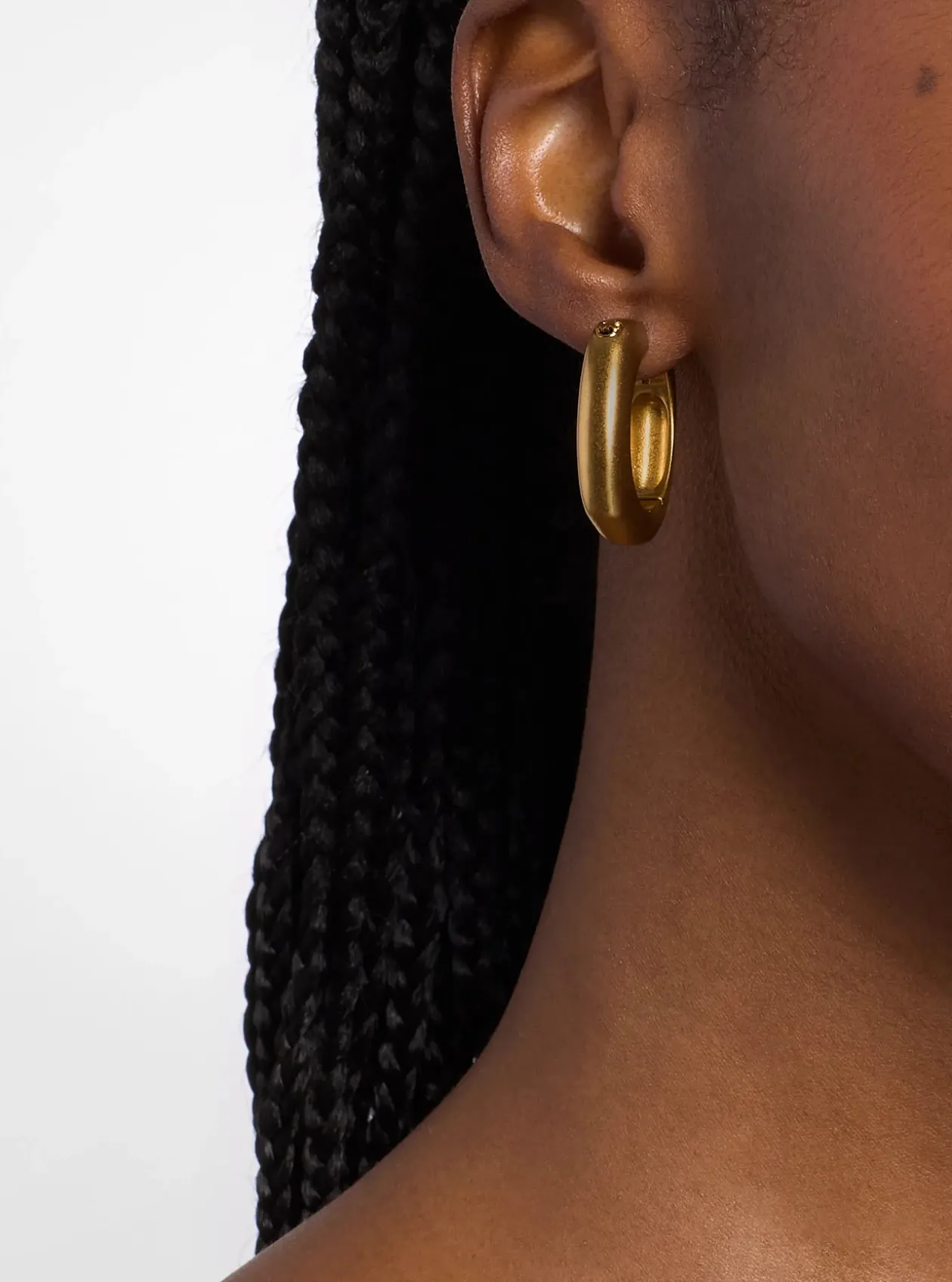Boucles d'oreilles créoles carrées