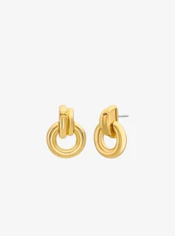 Boucles d'oreilles créoles entrelacées