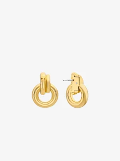 Boucles d'oreilles créoles entrelacées