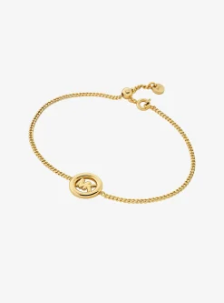 Bracelet à glissière avec breloque avec logo