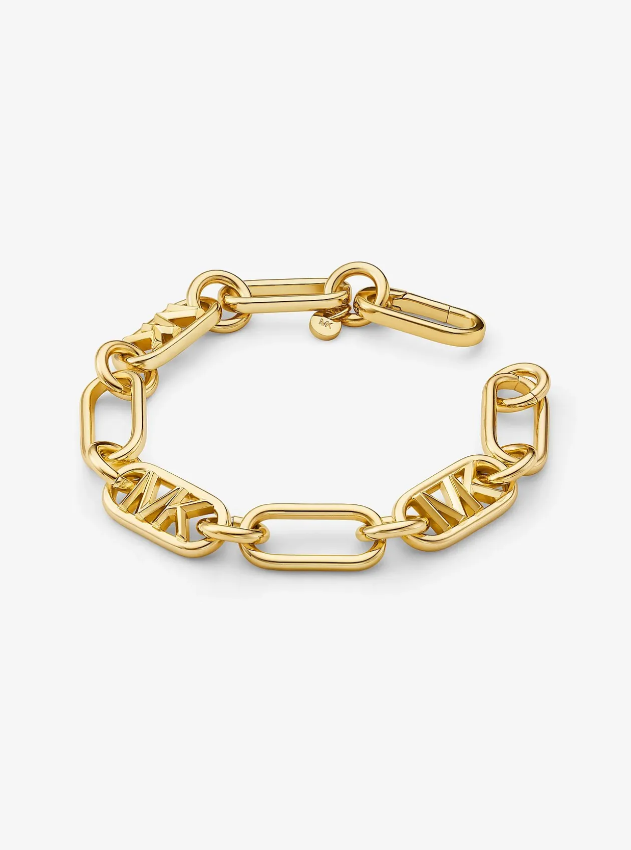 Bracelet à maillons en laiton plaqué en métal précieux