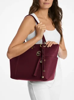 Breloque de sac dorée avec cordon