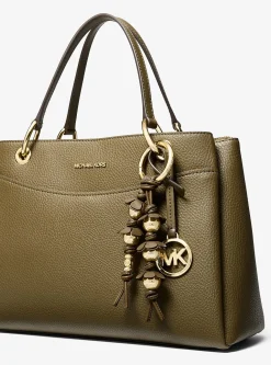 Breloque de sac florale travaillée