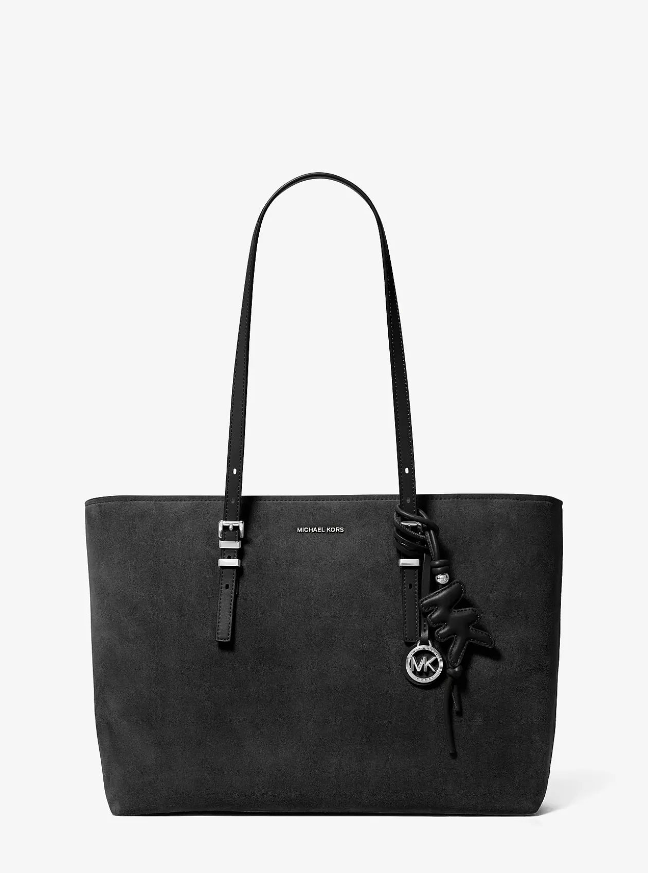 Breloque de sac logo en cuir rembourré