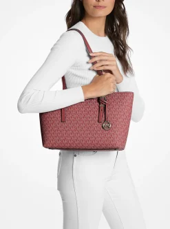 Cabas Quinn de taille moyenne en cuir à logo Signature