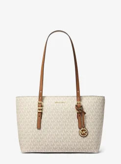 Cabas Quinn de taille moyenne en cuir à logo Signature