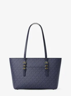 Cabas Quinn de taille moyenne en cuir à logo Signature