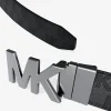 Ceinture à boucle réversible en cuir à logo en relief