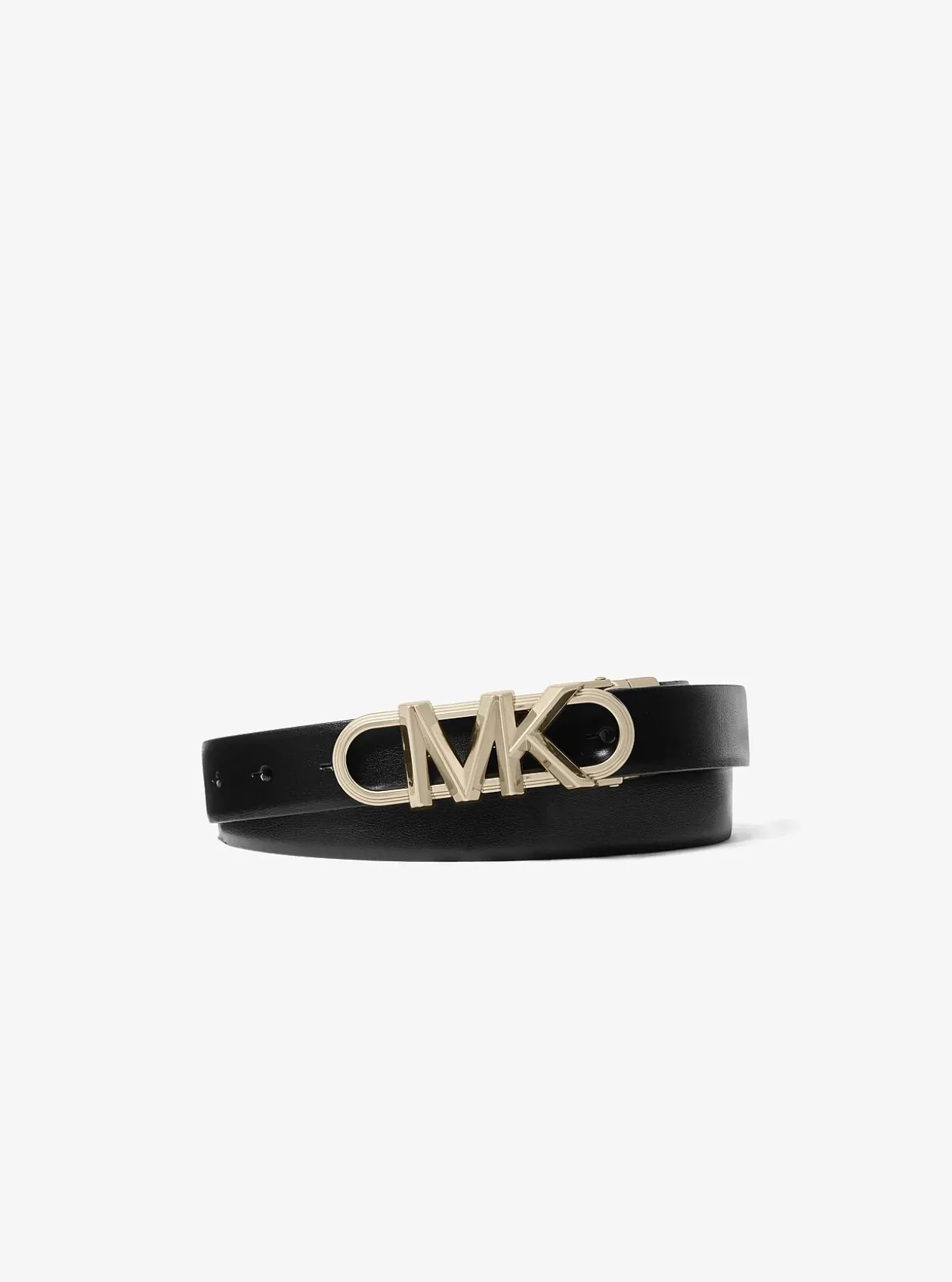 Ceinture Empire réversible en cuir et à logo Signature
