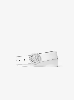 Ceinture en cuir avec logo