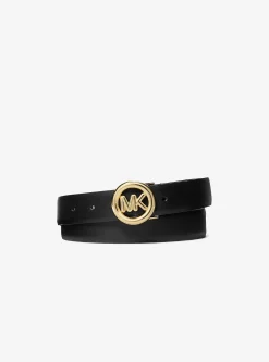 Ceinture en cuir avec logo
