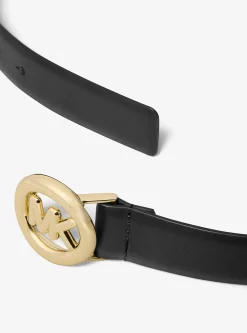 Ceinture en cuir avec logo