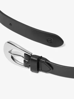 Ceinture en cuir bruni