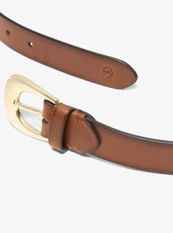Ceinture en cuir bruni