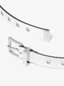Ceinture en cuir à œillets