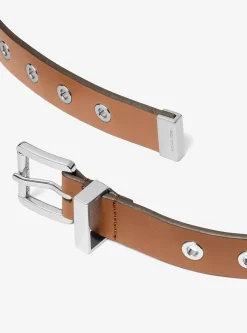 Ceinture en cuir à œillets