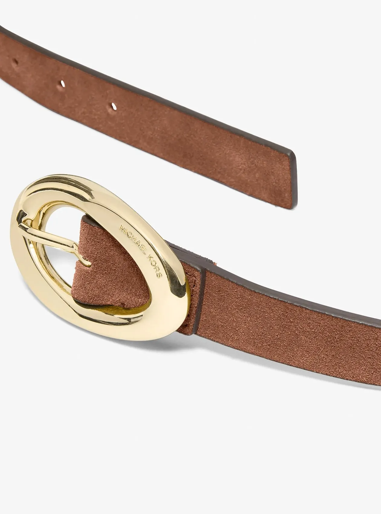 Ceinture en daim à boucle ovale