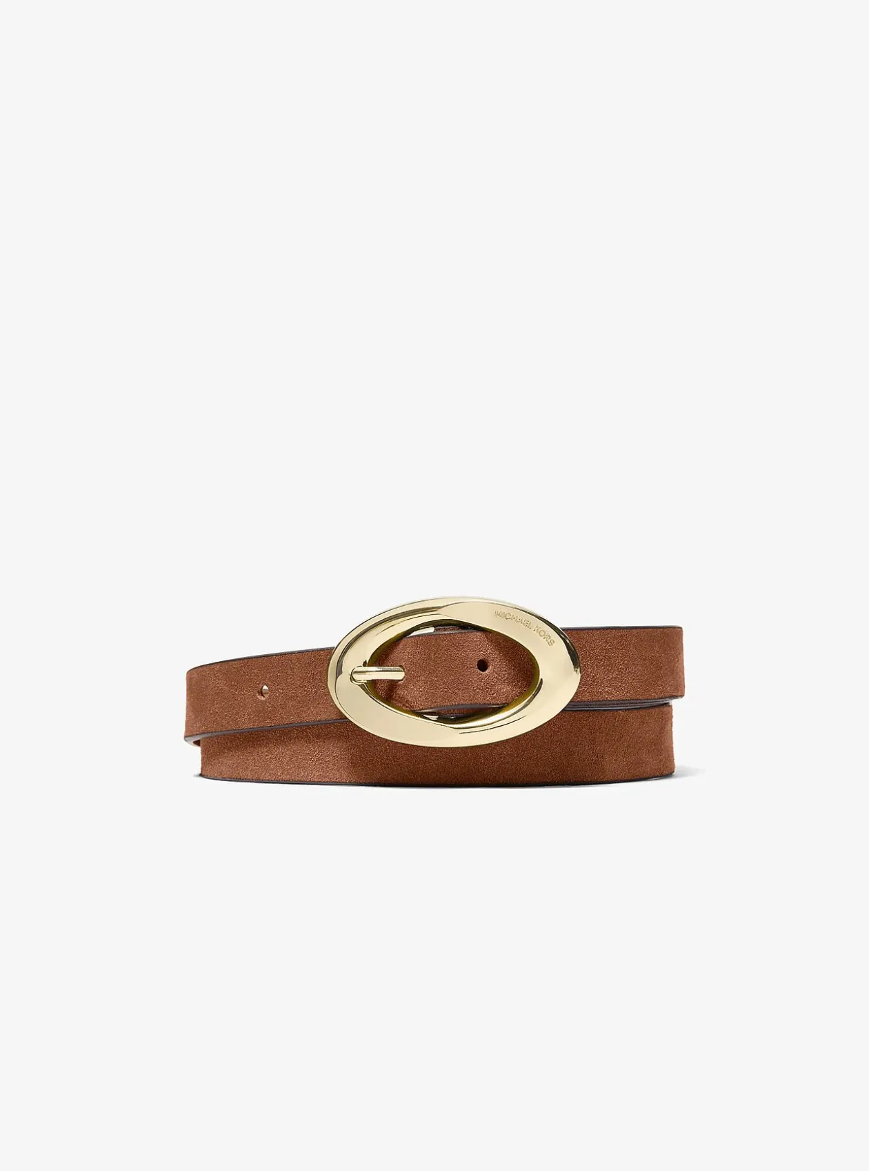 Ceinture en daim à boucle ovale