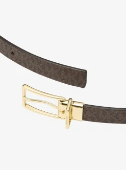 Ceinture réversible en cuir et à logo Signature
