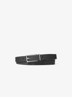 Ceinture réversible en cuir et à logo Signature