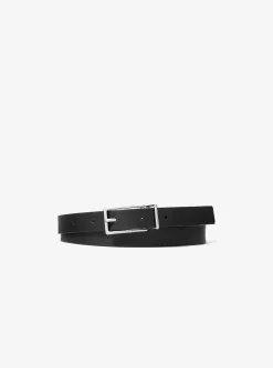 Ceinture réversible en cuir et à logo Signature