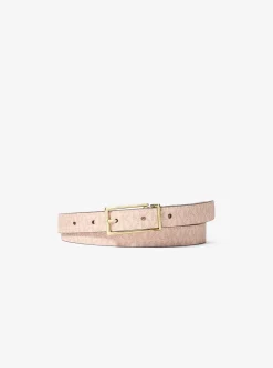Ceinture réversible en cuir et à logo Signature