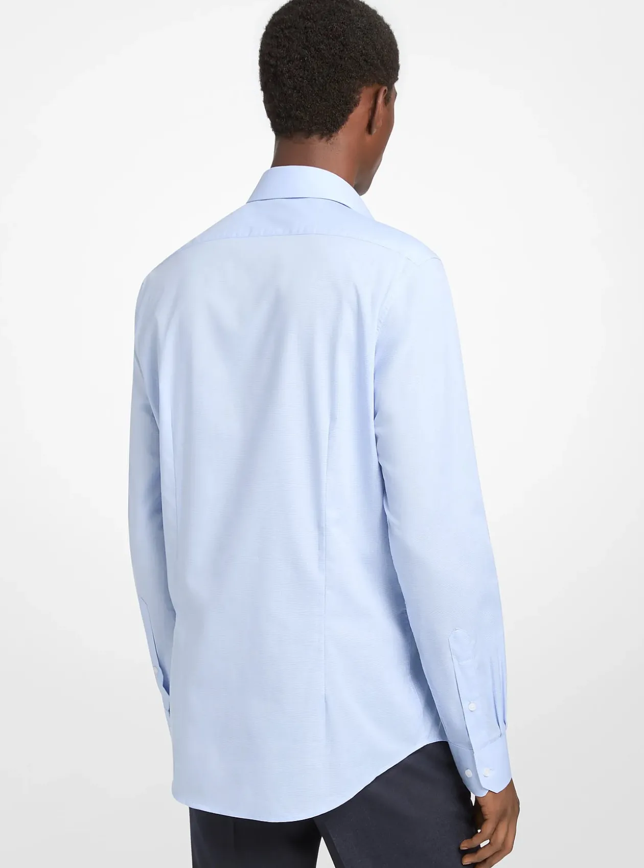 Chemise ajustée en coton extensible