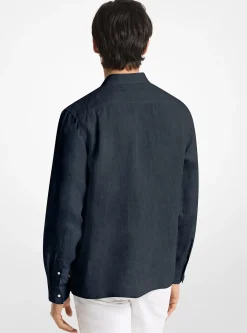 Chemise à coupe classique en lin