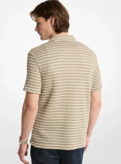 Chemise rayée en pointelle