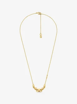 Collier Astor à maillons en argent sterling plaqué en métal précieux
