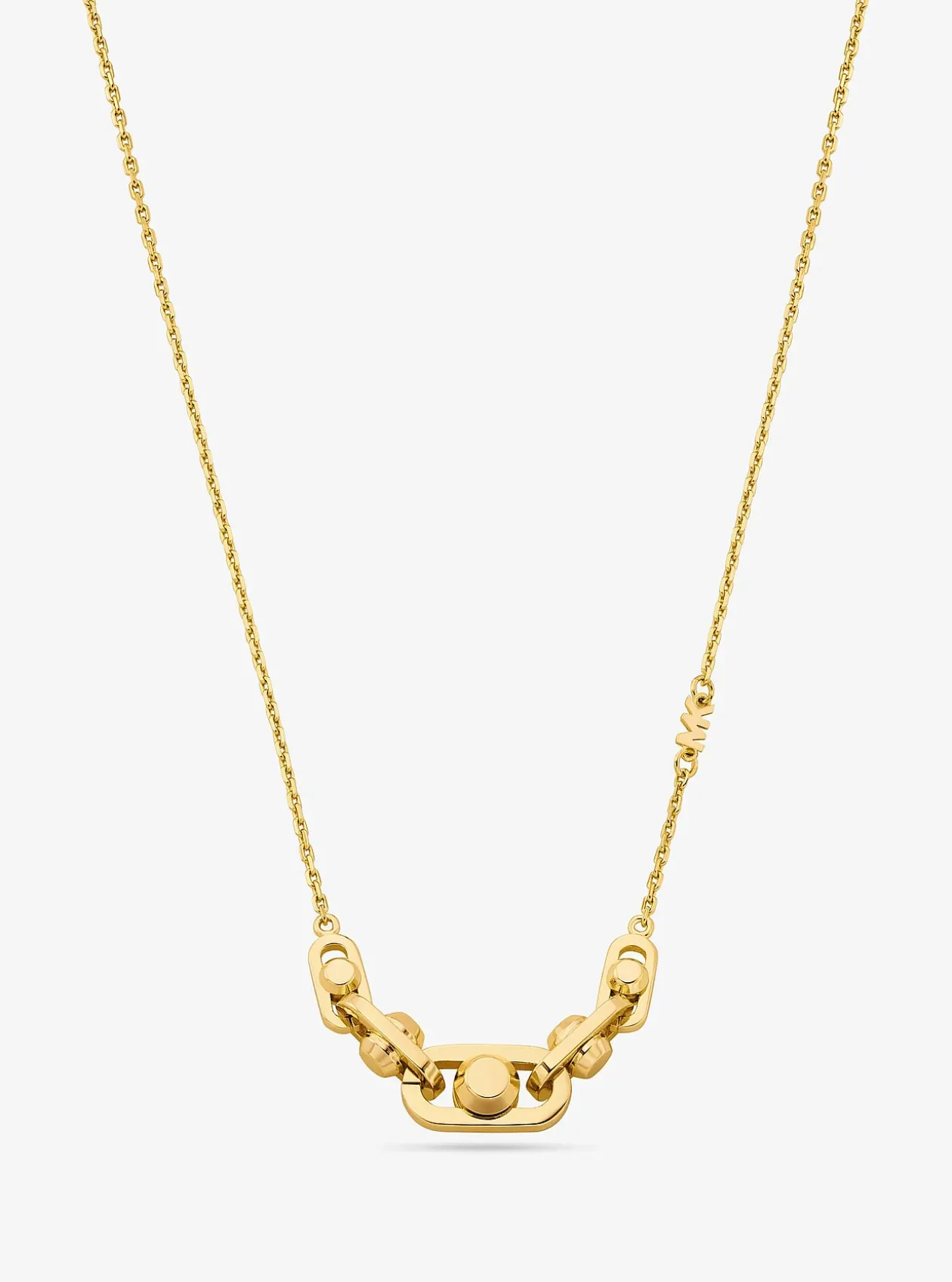 Collier Astor à maillons en argent sterling plaqué en métal précieux