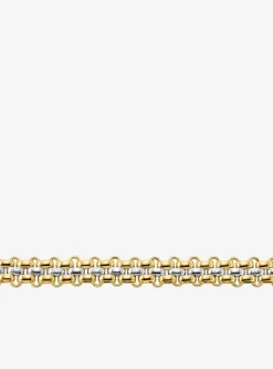 Collier bicolore à 3 rangs de maillons