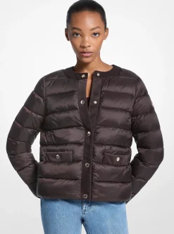 Doudoune repliable matelassée en nylon