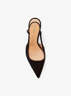 Escarpin Alora en daim avec bride arrière