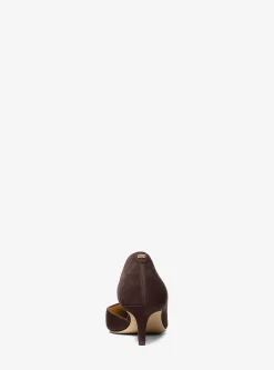 Escarpin Elyse en daim à petit talon