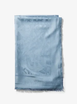 Foulard en jacquard à logo