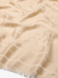 Foulard en jacquard à logo