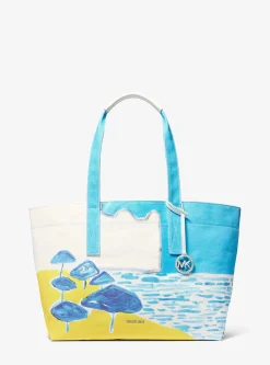 Grand cabas en toile de coton Michael Kors X Christina Zimpel