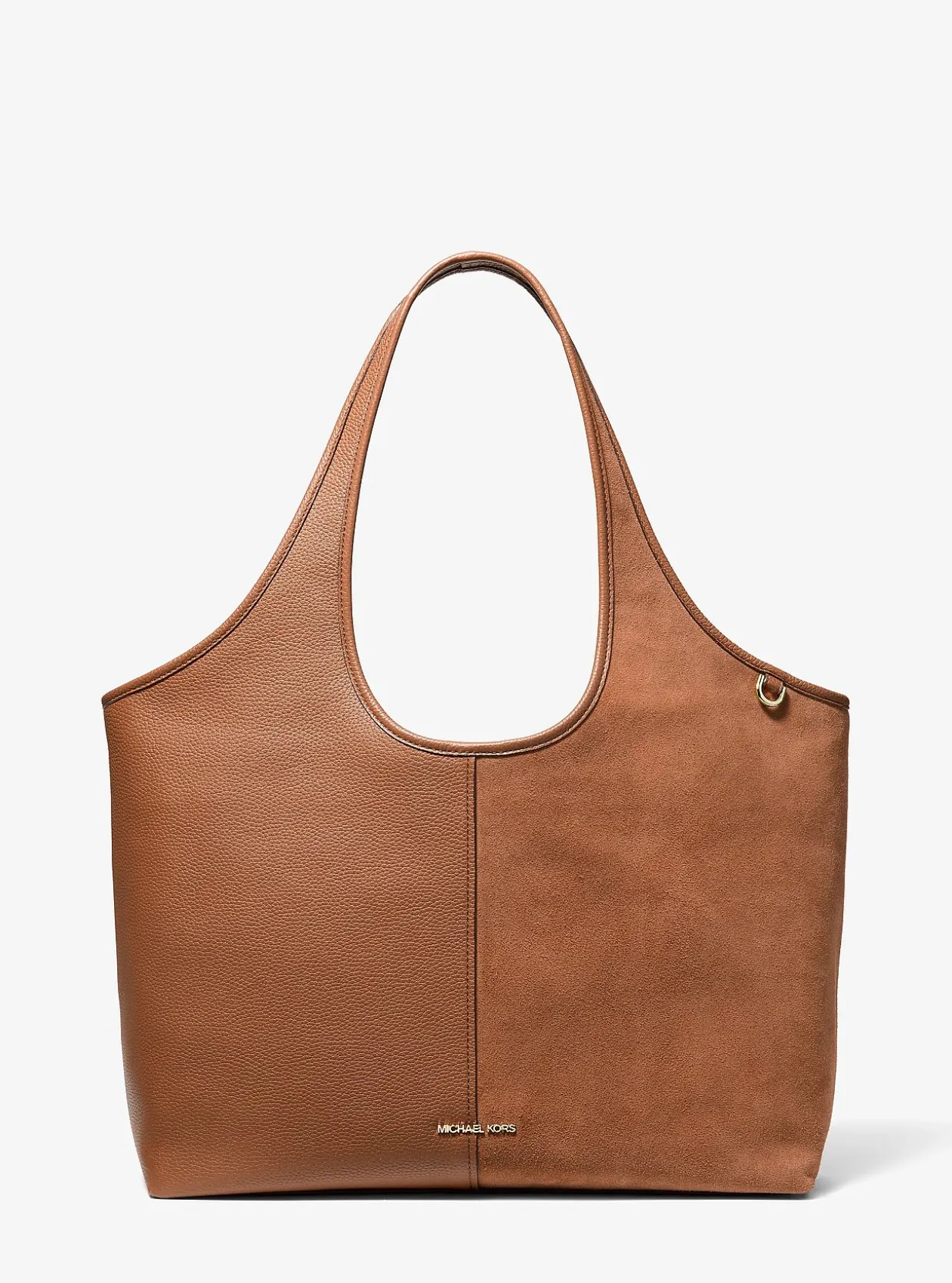 Grand cabas Henly en cuir et daim