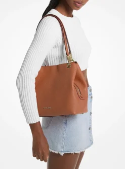 Grand cabas Kensington en cuir grainé